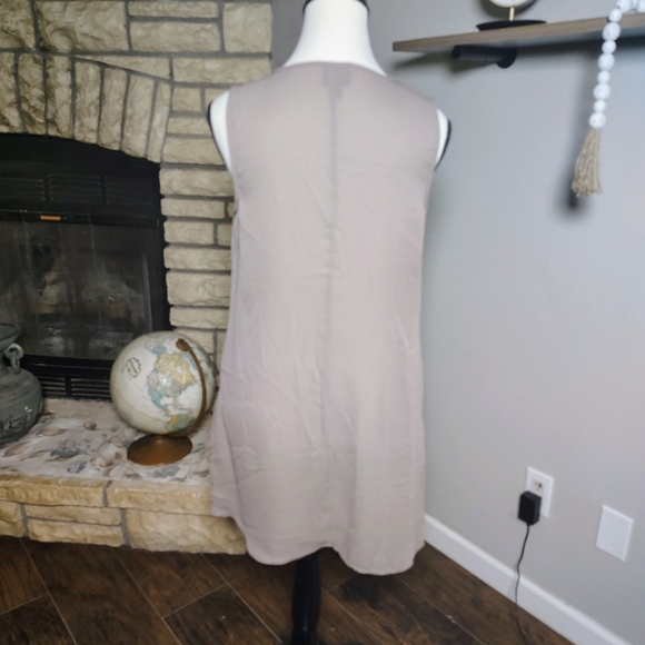 Worthington Taupe Sleeveless Tank Top - Picture 3 of 4